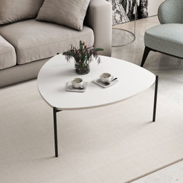 Hanah Home Lenny - Mesa de centro blanca